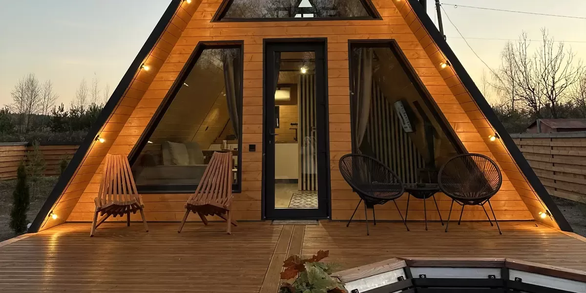 foto 3 Відпочинок у A-Frame будиночку 