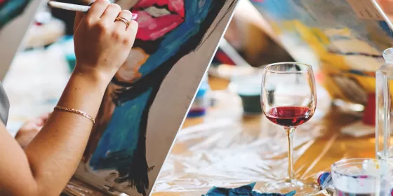 Арт-вечір «Вино і фарби» 