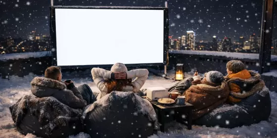 Кіно для компанії на даху 