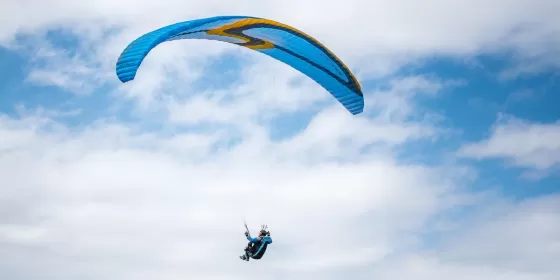 Політ на параплані над Боржавою