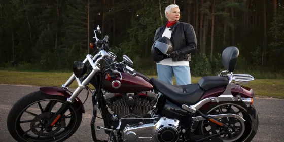 Мото Lady на Harley Davidson